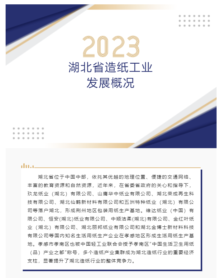 2023湖北省造纸工业发展概况