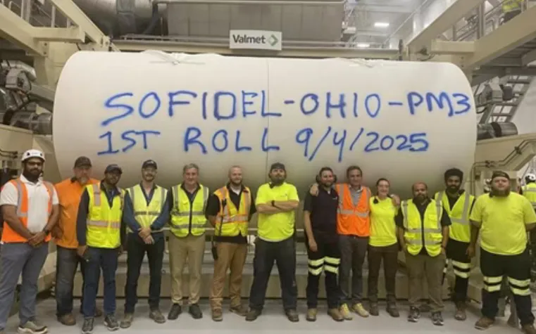 Sofidel美国俄亥俄州工厂PM3卫生纸机投产
