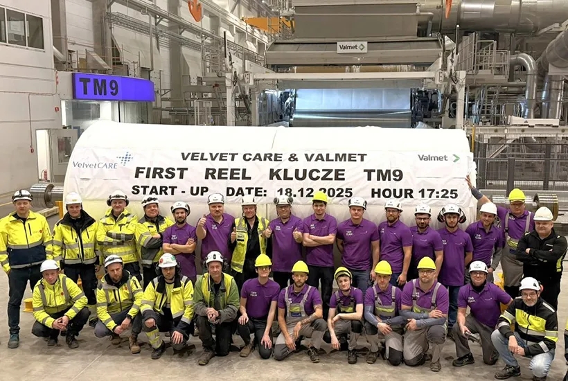 波兰Velvet CARE公司投产一台维美德卫生纸机