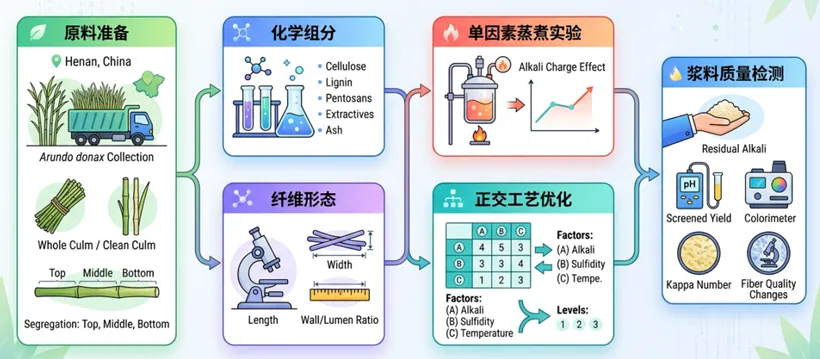 【学术论文】四川轻化工大学管秀琼教授团队：芦竹化学组分结构分析及其制浆工艺研究