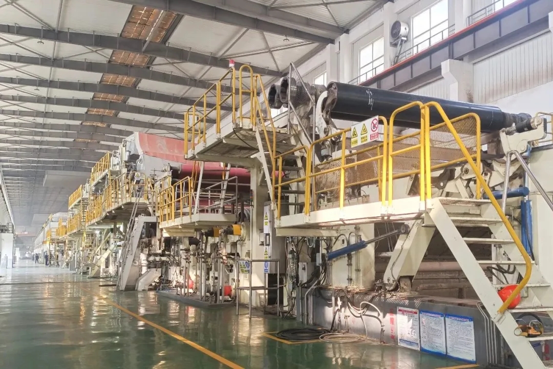 中盛纸业5#机生产线技改项目全面竣工投产